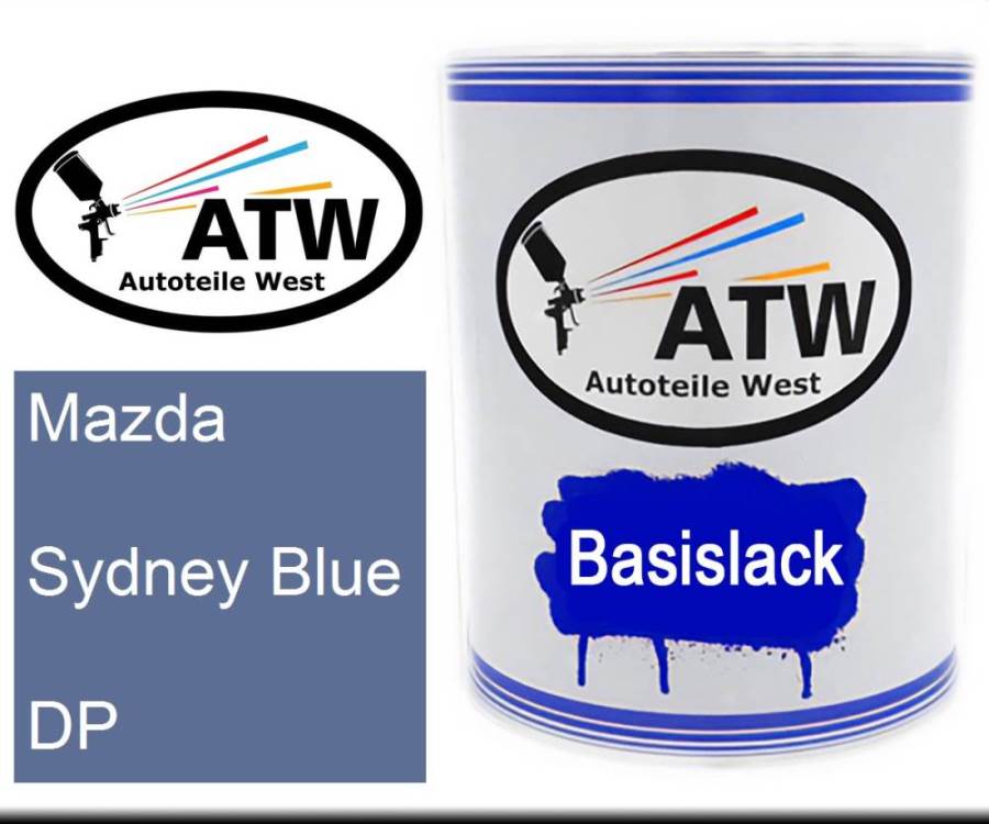 Mazda, Sydney Blue, DP: 1L Lackdose, von ATW Autoteile West.